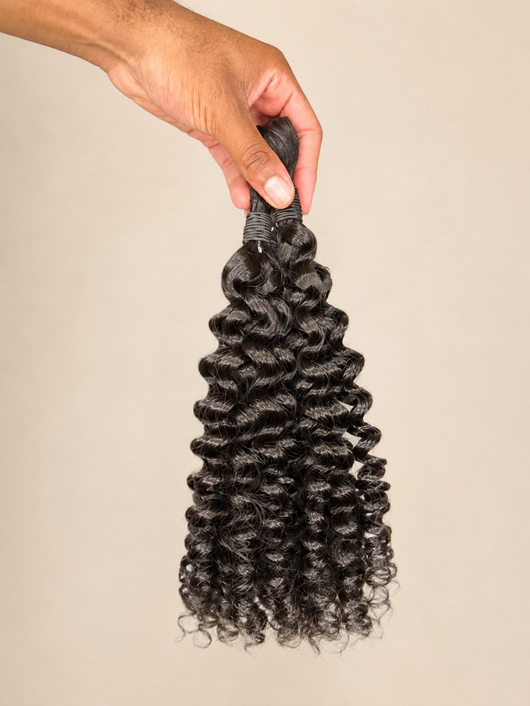 HBTBEAUTY Italian Curl bulk human hair for boho braids